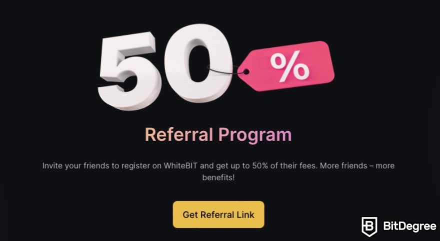 WhiteBIT Review: Referral program and its benefits.