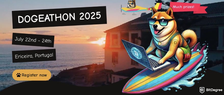 Will Dogecoin reach $1: Dogeathon Hackathon event page.