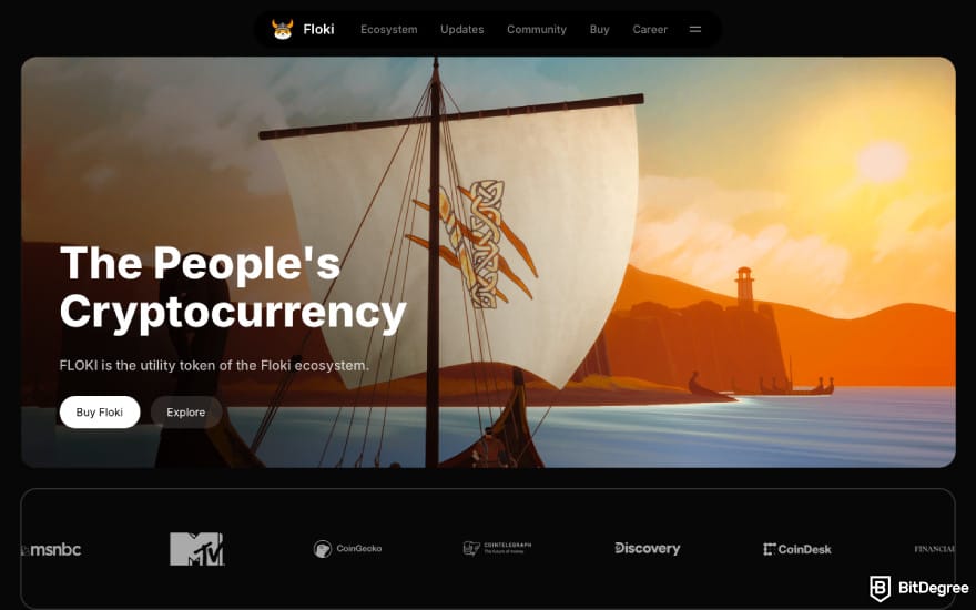 Will Floki Inu reach $1? A screenshot of the Floki Inu ecosystem's homepage.