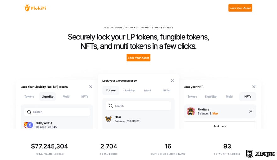 Will Floki Inu reach $1? A screenshot of the FlokiFi website.