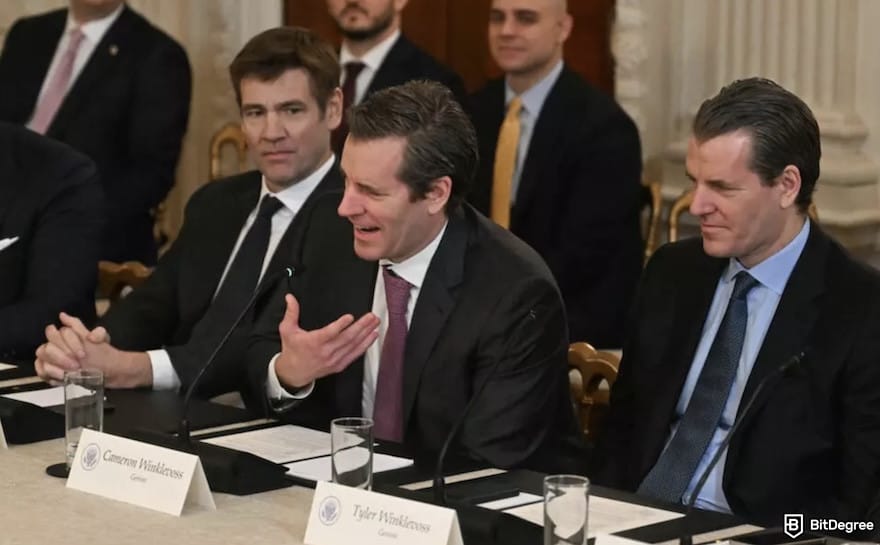 Winklevoss twins Bitcoin: the twins at the White House Digital Assets Summit.