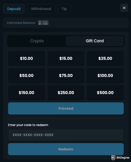 Winna casino review: gift card deposit page. Winna casino review: gift card deposit page.
