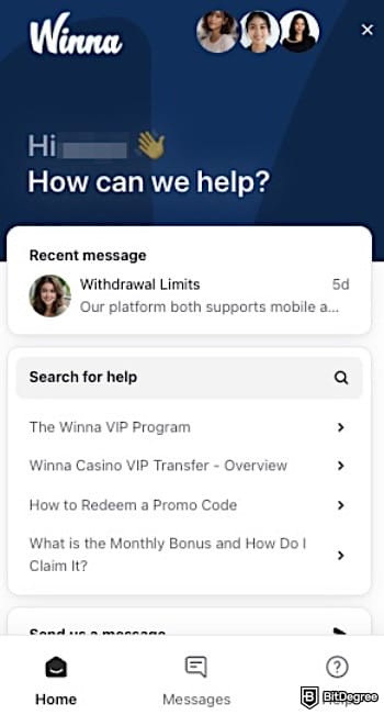 Winna casino review: live chat box. Winna casino review: live chat box.