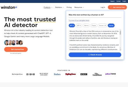 Winston AI - Easy-To-Use Platform for Flagging AI-Written Content