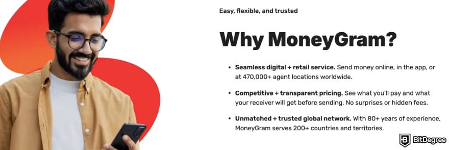 Wise alternative: MoneyGram explaining why you should pick them.