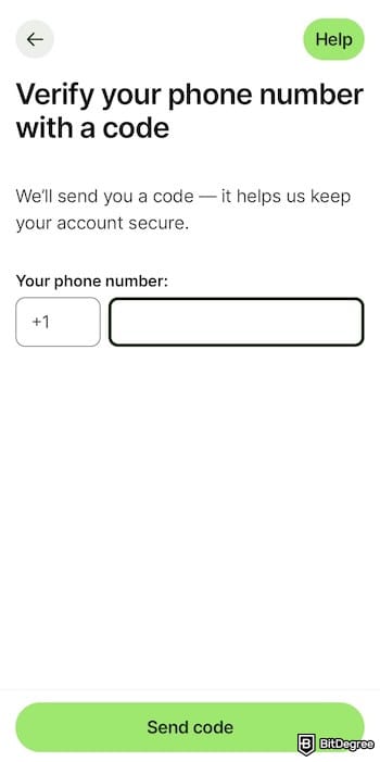 Wise review: entering a phone number on the Wise app. Wise review: entering a phone number on the Wise app.
