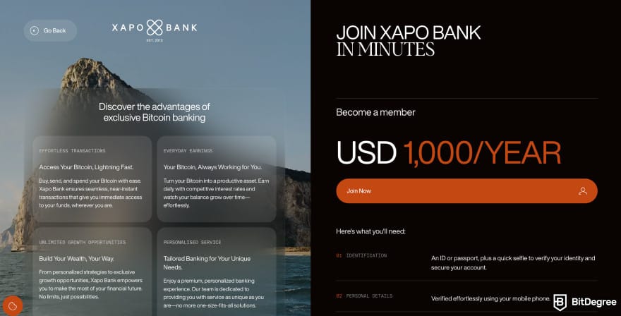 Xapo bank review: the perks and requirements of registration.