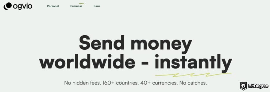 Xe review: Ogvio's homepage.