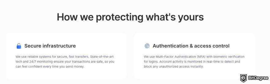 Xe review: Xe reviewing some of its security measures.