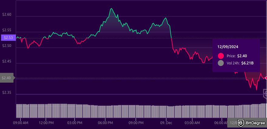 Bitcoin hits 100K, what it means for XRP: a preiew of BitDegree's price tracker for XRP.