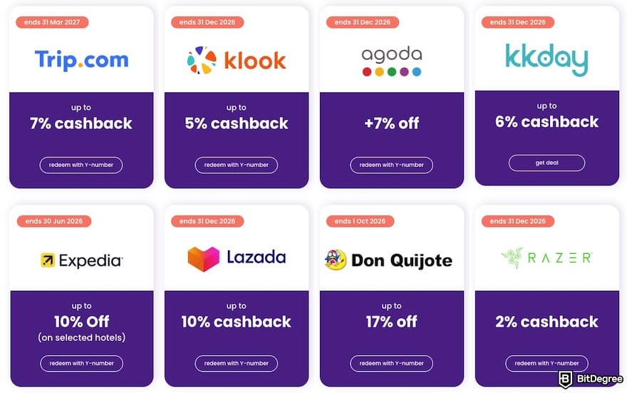 YouTrip review: YouTrip's partners.