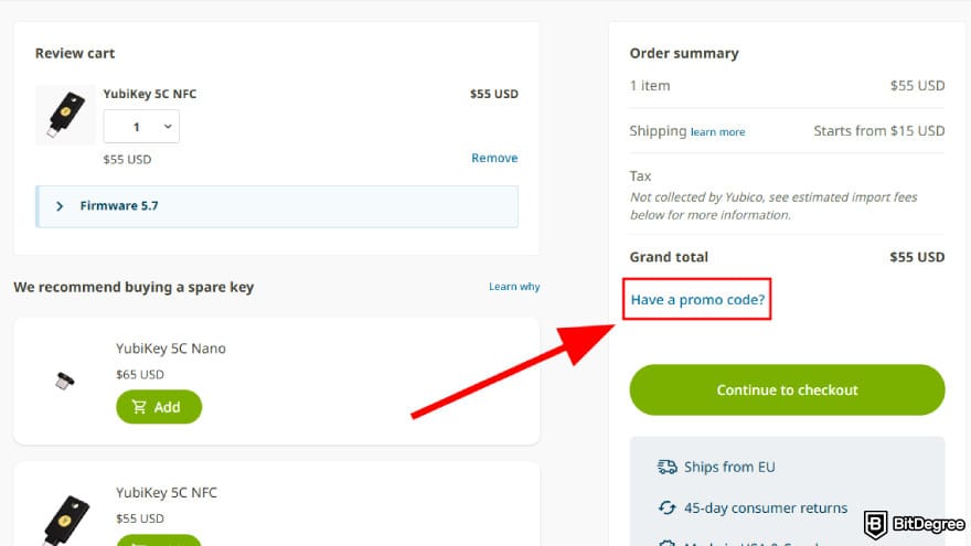 YubiKey promo code: a place to type in promo code. YubiKey promo code: a place to type in promo code.