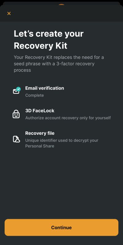Zengo wallet review: Recovery Kit.
