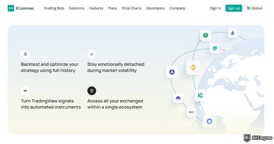 Zignaly review: 3Commas' features.
