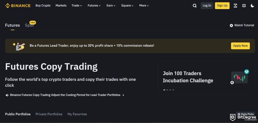 Zignaly review: Binance's copy trading.