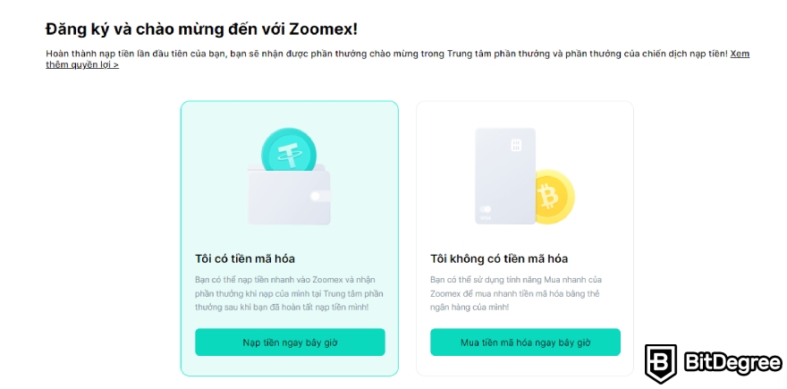 Zoomex là gì: Tạo tài khoản bước 4.