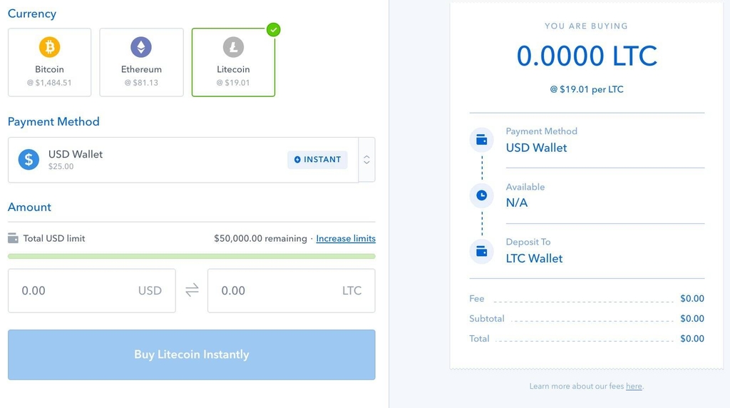 Ví Litecoin tốt nhất: Ví web.