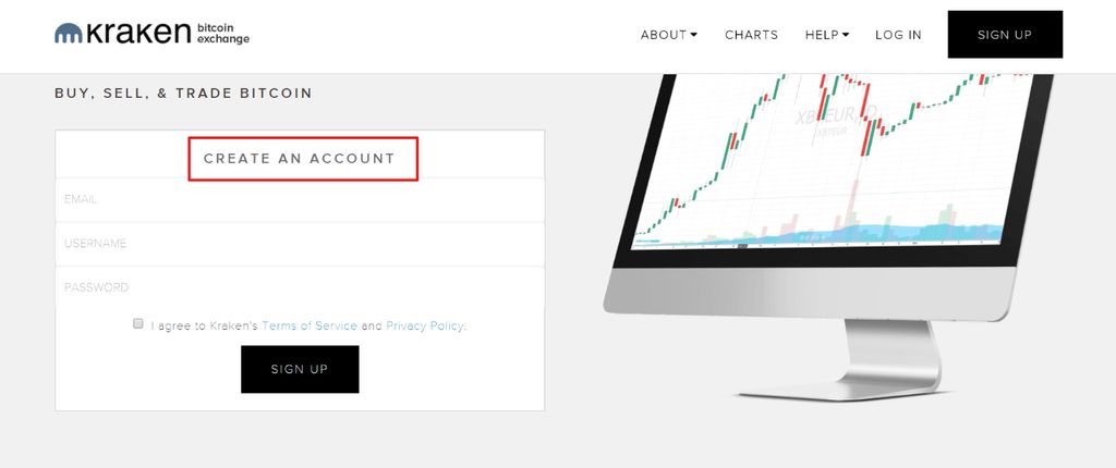 Como Comprar Monero: criando uma conta na Kraken.