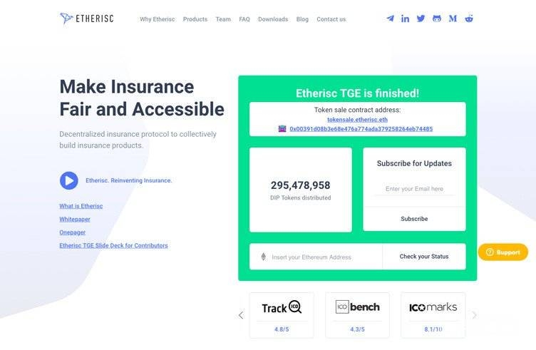 Decentralized Applications Etherisc