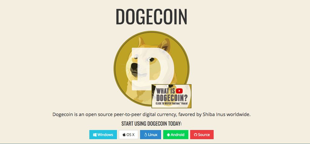 What is a cryptocurrency: Dogecoin cryptocurrency logo.