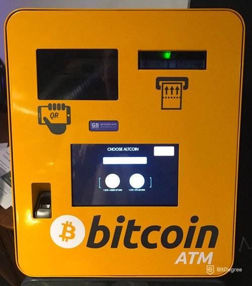 How does Bitcoin work: Bitcoin ATM.