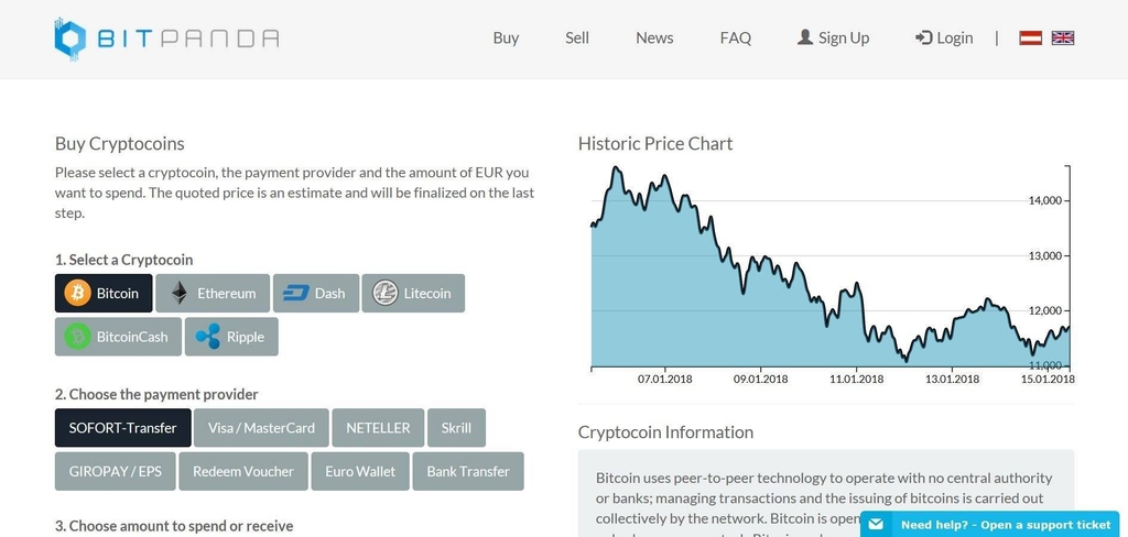 Cách mua Litecoin: Cách mua Litecoin trên ứng dụng BitPanda.