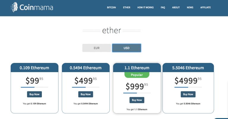 Comprar Ethereum Com Cartão de Crédito e Transferências Bancárias: Guia Rápido - Verificação de conta da Coinmama - Ether na Coinmama