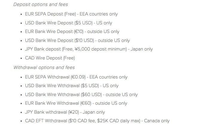 Kraken VS Coinbase: deposits and fees.
