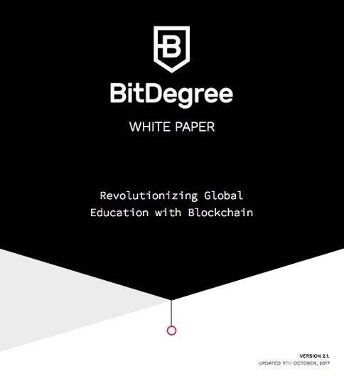 What is an ICO Bitdegree White Paper