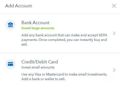 Bitcoin Cash: добавление банковской карты или счёта на Coinbase.