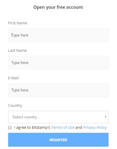 bitstamp time for registration email