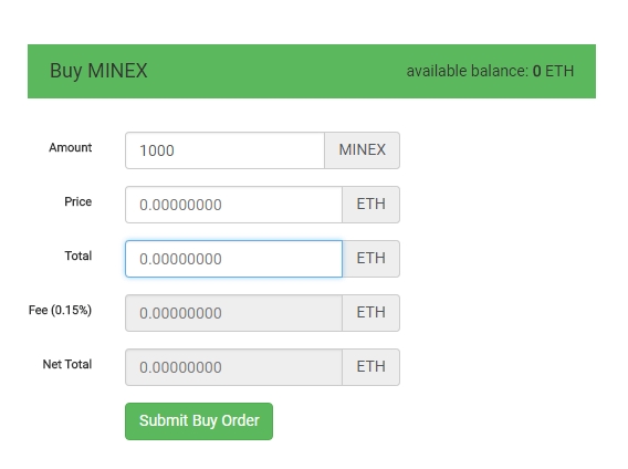 Reseña CoinExchange: Cómo comprar MiNEX en Coinexchange.