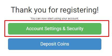 CoinExchange review: Account settings and security on Coinexchange