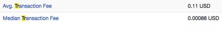 Dash cryptocurrency: transaction fee.