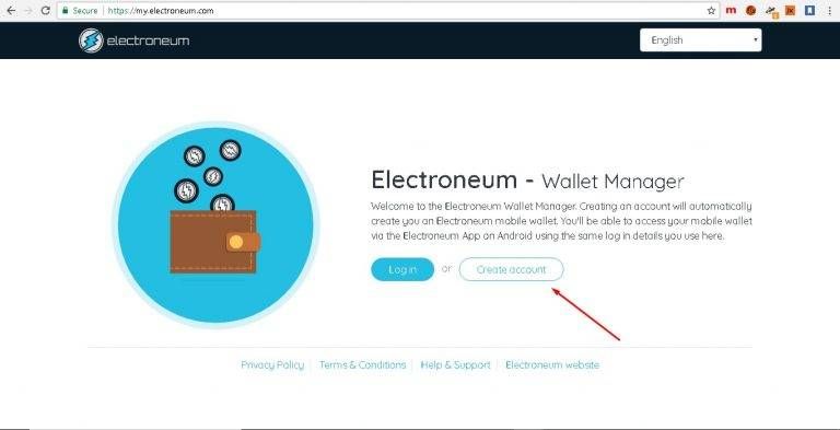 Electroneum wallet manager