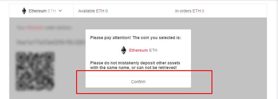 Ethereum purchase confirmation