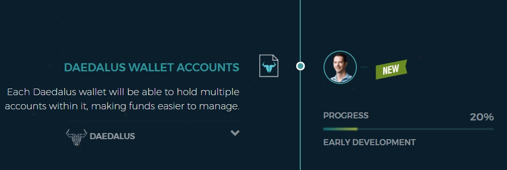 Daedalus wallet accounts