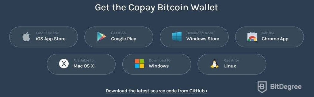 Copay钱包评测：不同操作系统上的Copay钱包。