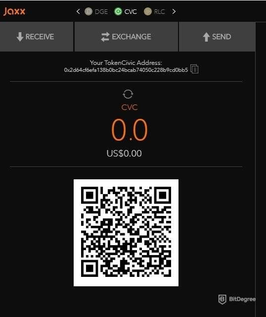 Jaxx wallet: Configuración.