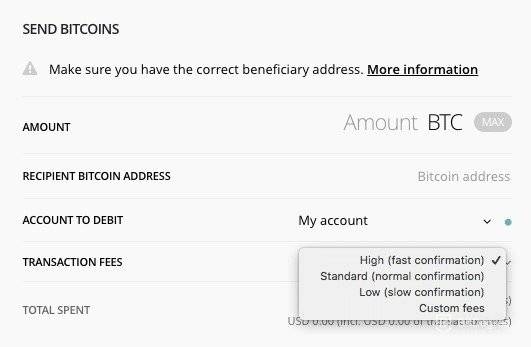 Como dar fim aos bitcoin na carteira Ledger