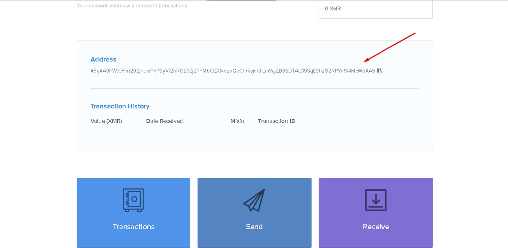 Monero криптовалюта: адрес отправки.