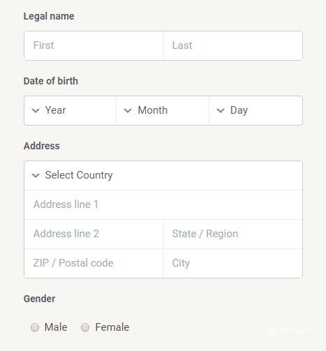 Ulasan Gatehub: Memasukkan Detail Informasi.