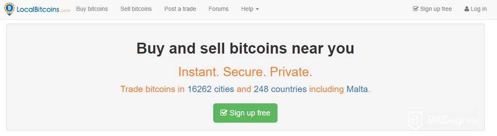 Bitcoin Wallet Anonim: LocalBitcoins.