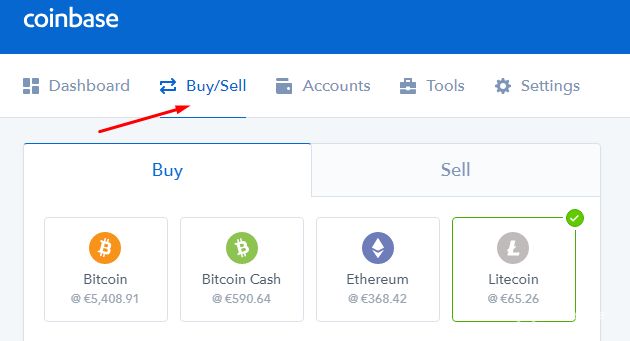 Как купить Лайткоин: купить/продать Coinbase.