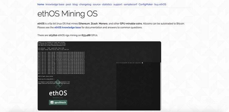 Ethereum Mining Rig ethOS Mining OS