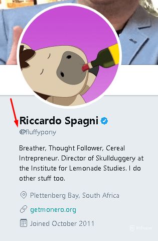 Verge y Monero: Cuenta de Twitter de Riccardo Spagni.