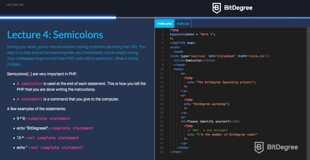 Top programming languages: code