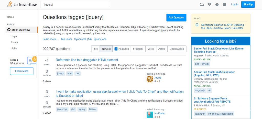 learn jquery - stackoverflow