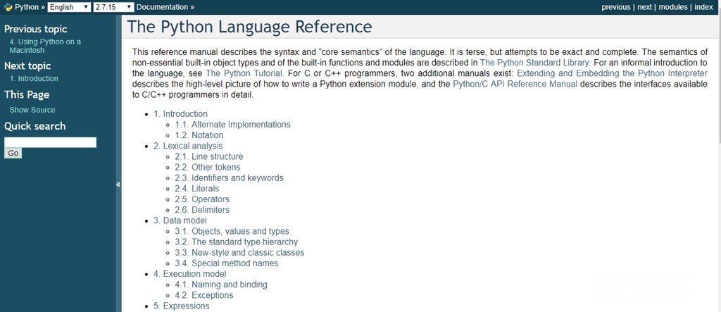 Cara terbaik belajar Python: referensi bahasa Python. 