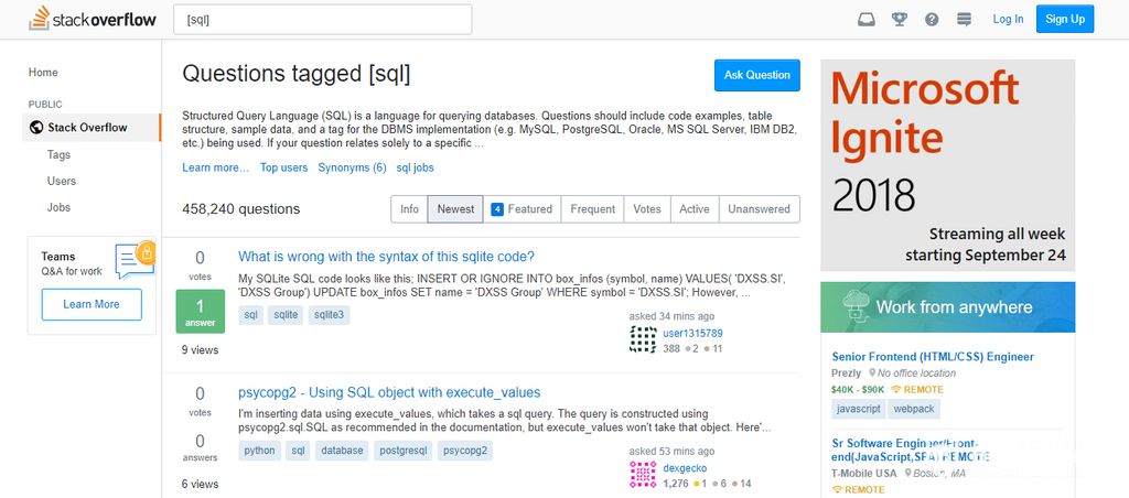 best way to learn sql